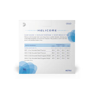 D'Addario Helicore Cello D String 1/8