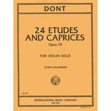 Dont - Etudes and Caprices Op. 35 for Violin Solo (Galamian Edition)