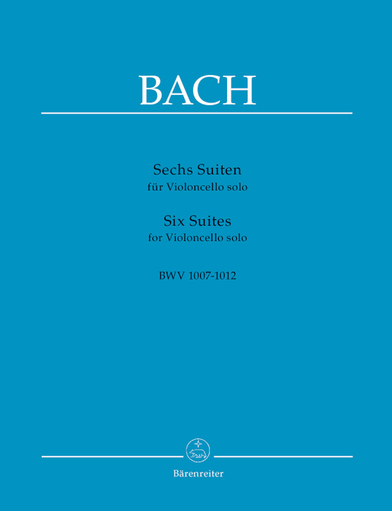 J.S. Bach - 6 Suites for Violoncello solo BWV 1007-1012 for Solo Cello Edited by August Wenzinger