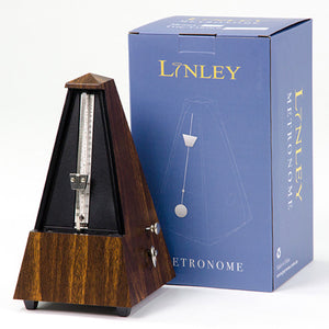 Linley Metronome With Bell - Pyramid Walnut Finish