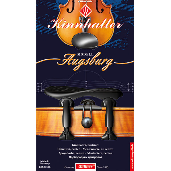 Wittner Augsburg Adjustable Centre Mounting Violin Chin Rest - 4/4